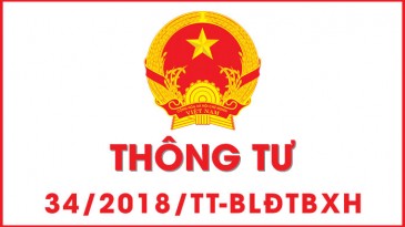 Thông tư 34/2018/TT - BLĐTBXH sửa đổi bổ sung thông tư 42/2015