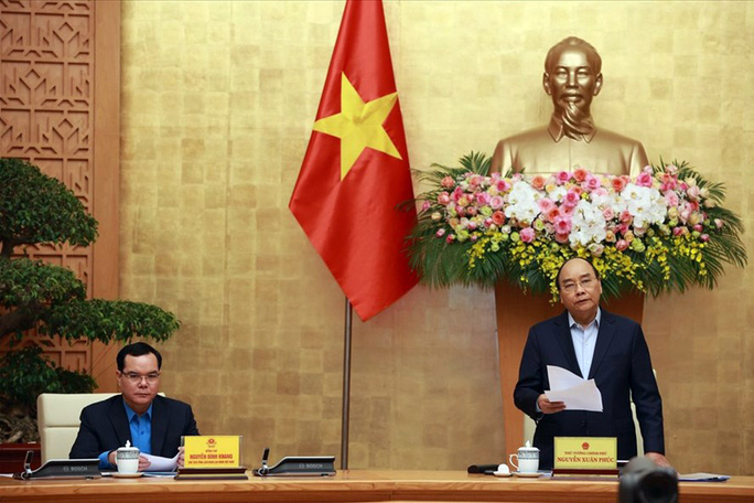 Thủ tướng Nguyễn Xuân Phúc phát biểu tại hội nghị trực tuyến ngày 24-12